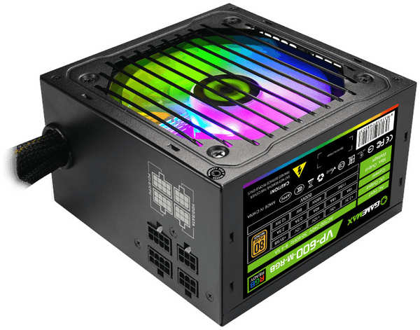 Блок питания GameMax VP-600-RGB 600W VP-600-RGB-MODULAR 21962280