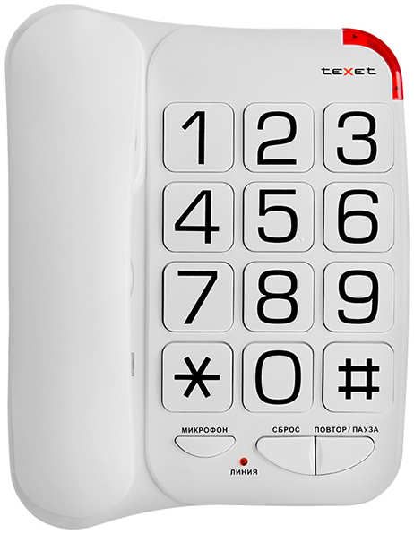 Телефон teXet TX-201 White 21967130