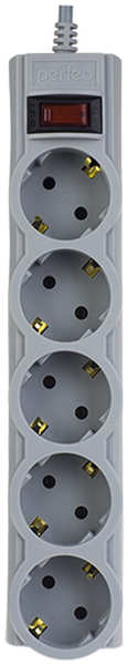 Сетевой фильтр Perfeo Powerx 5 Sockets 3m Grey PF_A4717