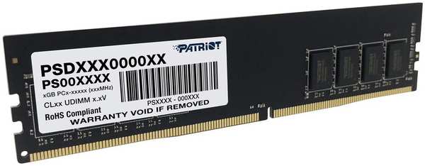 Модуль памяти Patriot Memory Signature DDR4 DIMM 3200MHz PC25600 CL22 - 8Gb PSD48G320081 21992033