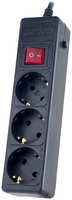 Сетевой фильтр Perfeo Power Plus 3 Sockets 3m Black PF-PP-3/3.0-B