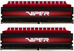 Модуль памяти Patriot Memory Viper 4 Red DDR4 DIMM 3200MHz PC4-25600 CL16 - 16Gb KIT (2X8Gb) PV416G320C6K