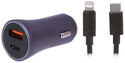 Зарядное устройство Baseus Golden Contactor Pro Dual Quick Charger Car Charger U+C 40W + кабель USB - Type-C 1m TZCCJD-B0G