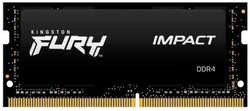 Модуль памяти Kingston Fury Impact DDR4 SO-DIMM 3200MHz PC-25600 CL20 - 8Gb KF432S20IB/8