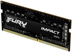 Модуль памяти Kingston Fury Impact Black DDR4 SODIMM 2666MHz PC-21300 CL15 - 8Gb KF426S15IB / 8