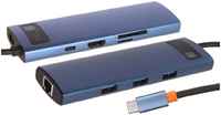 Хаб USB Baseus Metal Gleam Series 8-in-1 Multifunctional Type-C HUB WKWG000103