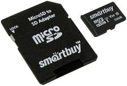 Карта памяти 32Gb - SmartBuy MicroSD Class 10 Pro UHS-I U3 SB32GBSDCL10U3L-01 с адаптером SD MicroSD 32GB Сlass 10 Pro UHS-I U3