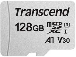 Карта памяти 128Gb - Transcend MicroSD 300S UHS-I U1 TS128GUSD300S