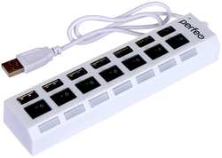 Хаб USB Perfeo PF-H033 7 Ports White PF_C3224