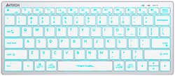 Клавиатура A4Tech Fstyler FX61 USB Slim Multimedia LED -Blue FX61