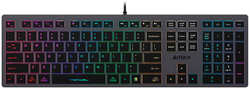 Клавиатура A4Tech Fstyler FX60H USB Slim Multimedia LED Grey-Neon FX60H GREY / NEON