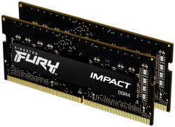 Модуль памяти Kingston Fury Impact DDR4 SO-DIMM 3200MHz PC25600 CL20 - 32Gb KIT (2x16Gb) KF432S20IBK2/32