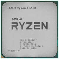Процессор AMD Ryzen 5 5500 (3600MHz / AM4 / L2+L3 19456Kb) 100-000000457 OEM