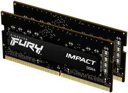 Модуль памяти Kingston Fury Impact DDR4 SO-DIMM 2666 Mhz PC21300 CL15 - 16Gb Kit (2x8Gb) KF426S15IBK2/16