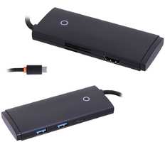 Хаб USB Baseus Lite Series 6-Port Type-C HUB Type-C - HDMI+2xUSB 3.0+Type-C Data+SD / TF Black WKQX050001