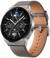 Умные часы Huawei Watch GT 3 Pro Odin-B19V Grey Leather Strap 55028474