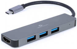 Хаб USB Gembird Cablexpert USB-C - 3xUSB / HDMI A-CM-COMBO2-01