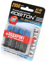 Аккумулятор AA - Robiton 2850 mAh 2850MHAA-4/box BL4 (4 штуки) MH2850AA