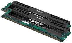 Модуль памяти Patriot Memory Viper 3 Black DDR3 DIMM 1600MHz PC3-12800 CL10 - 16Gb KIT (2x8Gb) PV316G160C0K