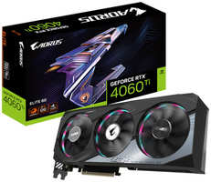 Видеокарта GigaByte GeForce RTX 4060 Ti AORUS ELITE 2655Mhz PCI-E 8192Mb 18000Mhz 128 bit 2xHDMI 2xDP GV-N406TAORUS E-8GD