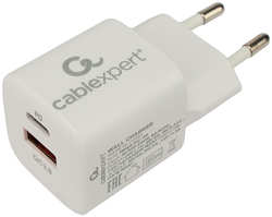 Зарядное устройство Gembird Cablexpert USB - Type-C 3А QC3.0 / PD White MP3A-PC-46