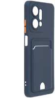 Чехол Neypo для Honor X7a Pocket Matte Silicone с карманом Dark Blue NPM59701