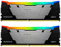Модуль памяти Kingston Fury Renegade Black RGB DDR4 DIMM 3200Mhz PC25600 CL16 - 64Gb (2x32Gb) KF432C16RB2AK2 / 64