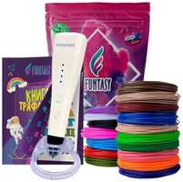 3D ручка Funtasy Piccolo + PLA-пластик 17 цветов + трафарет 4-1-FPN04W-PLA-17-SB