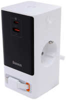 Зарядное устройство Baseus OS PowerCombo Digital PowerStrip 2AC+1U+1C+Retractable-C 65W Smart Version PSLR000602