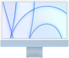 Моноблок APPLE iMac 24 (2023) Blue MQRC3 (Английская раскладка клавиатуры) (Apple M3 / 8192Mb / 256Gb SSD / Wi-Fi / Bluetooth / Cam / 23.5 / 4480x2520 / macOS)