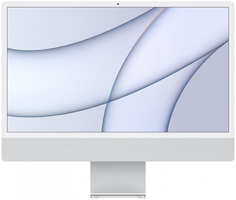 Моноблок APPLE iMac 24 Silver MQR93 (Английская раскладка клавиатуры) (Apple M3/8192Mb/256Gb SSD/Wi-Fi/Bluetooth/Cam/23.5/4480x2520/macOS)