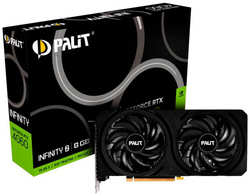 Видеокарта Palit GeForce RTX 4060 Infinity 2 8Gb 1830MHz PCI-E 4.0 8192Mb 17000Mhz 128 bit HDMI 3xDP NE64060019P1-1070L