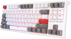 Клавиатура Royal Kludge RK-R87 (Switch RK Brown) White-Grey-Red 6935280824142
