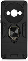 DF-GROUP Чехол DF для Xiaomi Redmi A3  /  Poco C61 с магнитом и кольцом Black xiArmor-10