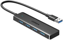 Хаб USB Ugreen CM219 4-Port USB 3.0 USB-C Power Port Black 25851