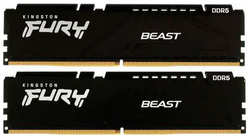 Модуль памяти Kingston Fury Beast Black DDR5 DIMM 6000Mhz PC48000 CL40 - 16Gb Kit (2x8Gb) KF560C40BBK2-16