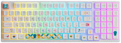 Клавиатура Akko 3098B Doraemon Rainbow 3 Modes Hot Swap CS Jelly Pink Switch Cherry 300982