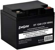 Аккумулятор для ИБП ExeGate DT 1240 12V 40Ah клеммы под болт M5 EX282976RUS DT 1240 EX282976RUS