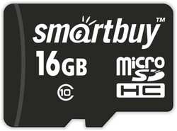 Карта памяти 16Gb - SmartBuy Micro Secure Digital HC Class 10 LE SB16GBSDCL10-00LE