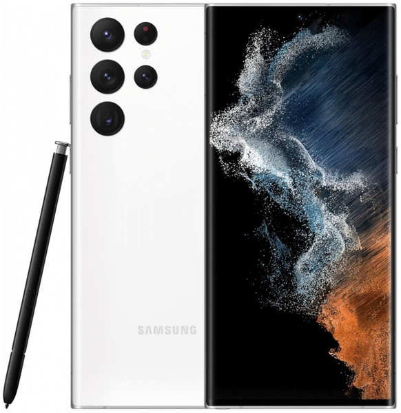 Смартфон Samsung Galaxy S22 Ultra 8/128Gb Белый (SM-S908BZWDS) 23192482