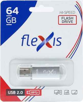 USB Flash FLEXIS RB-108 64GB USB2.0 Silver 23601460