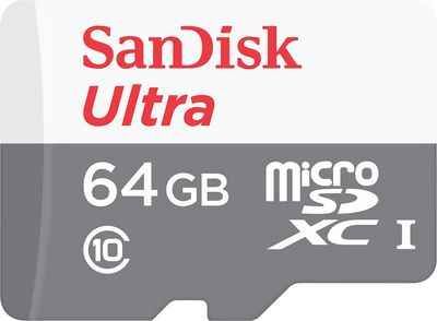 Карта памяти MicroSDHC SanDisk Ultra 64Gb Class 10 без адаптера