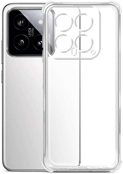 Чехол-накладка Borasco Bumper Case для Xiaomi 14 Прозрачный 23916780