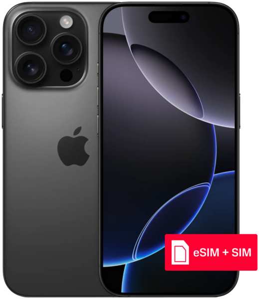 Смартфон Apple iPhone 16 Pro 1Tb eSIM + SIM Titanium