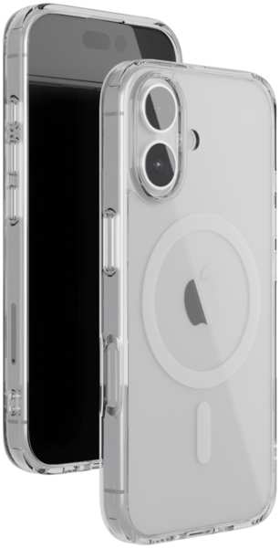 Чехол-накладка VLP Air Case с MagSafe для iPhone 16 Plus Прозрачный 23934320