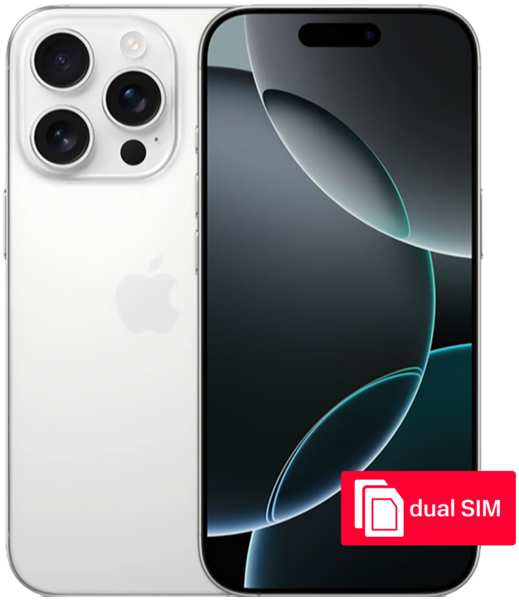 Смартфон Apple iPhone 16 Pro 256Gb SIM + SIM White Titanium 23935440