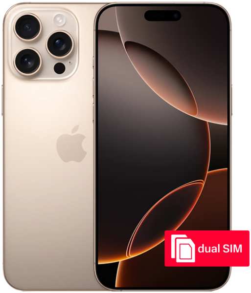 Смартфон Apple iPhone 16 Pro Max 1Tb SIM + SIM Desert Titanium 23935613