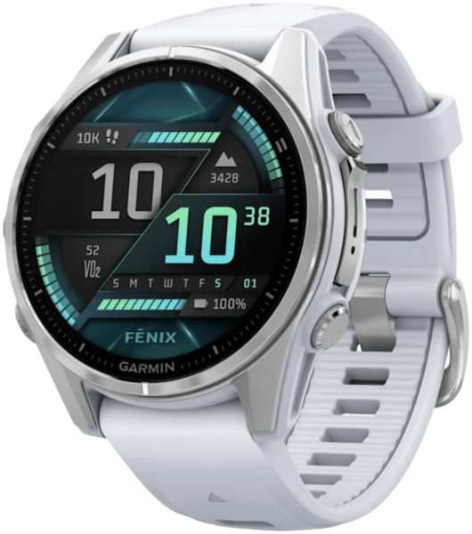 Часы Garmin Fenix 8 Amoled 43мм Cеребро с белым ремешком 23953864