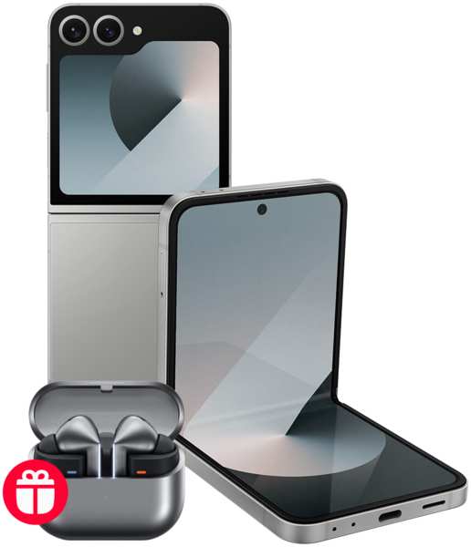 Смартфон Samsung Galaxy Z Flip6 12/256 Гб 5G Серебристый 23990850