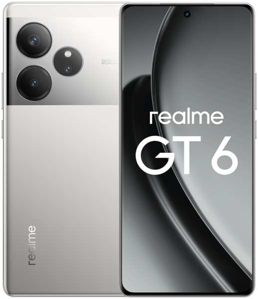 Смартфон realme GT 6 16/512 Гб Зеркальный серебряный